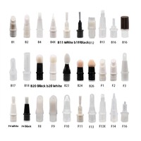 Stylo à lèvres cosmétique à pression de 5 ml avec logo personnalisé, vente chaude, différentes têtes de pinceau, stylo de soin, stylo à ongles, stylo adoucissant