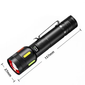 Aluminum Alloy Hand-Held Rechargeable Flashlight with Three LED <b>Light</b> Sources 1000+ Lumens Long-Range Zoom USB Charging - Product Image 5