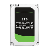 HDD Server da 2,5 Pollici 2TB ST2000NX0243 ST2000NX0253 ST2000NX0263 7200RPM SATA Disco Rigido per Archiviazione Dati con Cache da 128MB