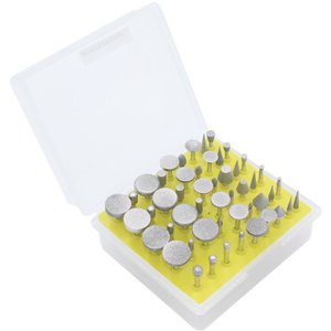 Ensemble de 50 fraises diamantées, fraises diamantées pour <span class=keywords><strong>outil</strong></span> rotatif <span class=keywords><strong>Dremel</strong></span> - Product Image 1