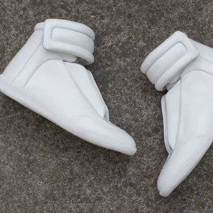 Bottes mi-mollet en stock pour homme et jeune homme, style rétro décontracté, avec fermeture Velcro, semelle extérieure en caoutchouc, doublure en similicuir, couleur unie, collection automne - Product Image 4