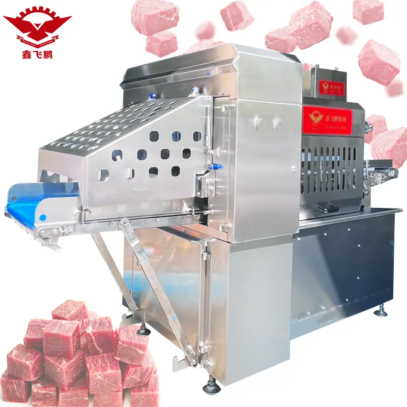 XFP-430 2D Frozen Meat Cubes Cutter Machines Beef Briskets Dicer carne bloccata Cutter