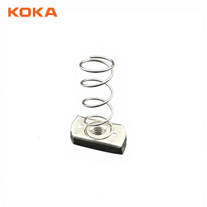Dado a molla a T in acciaio zincato per profili a U Unistrut, molto venduto - Product Image 1