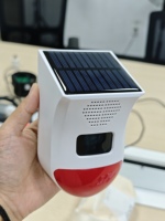 Nouvelle alarme solaire vocale WALE anti-effraction DIY avec détecteur de mouvement, sensibilité réglable, 120 dB, sans fil, PIR, alarme vocale et lumineuse, sans besoin de réseau
