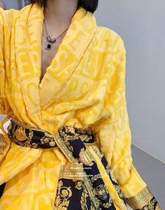 Accappatoio da Notte di Lusso <span class=keywords><strong>per</strong></span> <span class=keywords><strong>Uomo</strong></span> e Donna, in Cotone Jacquard, <span class=keywords><strong>Pigiama</strong></span> Elegante <span class=keywords><strong>per</strong></span> Donna - Product Image 4
