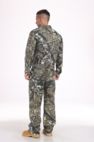 Ensemble en denim camouflage tendance pour hommes, jean bootcut Y2k, veste streetwear, ensembles personnalisés pour hommes