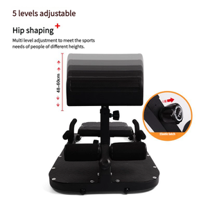 Machine à sissy squat réglable et durable en métal, banc <span class=keywords><strong>pliable</strong></span> en acier et cuir pour l'entraînement des abdominaux, des hanches et des jambes, portable - Product Image 4