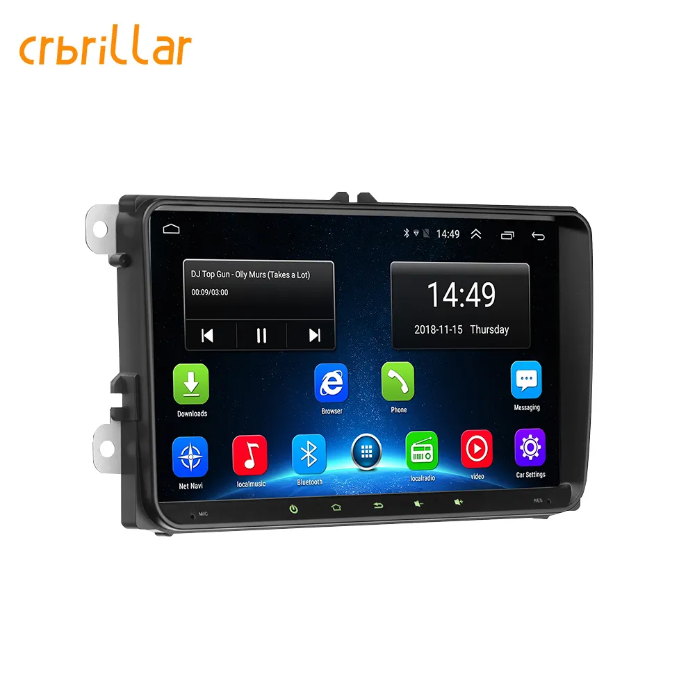 9 ''10 2 Din Android Car Radio Stereo Vídeo Autoradio GPS Wifi BT FM RDS Para Volkswagen/VW/Polo/Passat /SEAT/Toledo