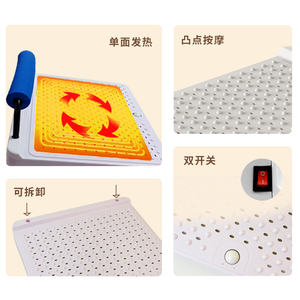 Calentador de pies eléctrico de grafeno infrarrojo lejano, reposapiés multifunción - Product Image 3