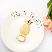 Décapsuleur créatif en métal en forme d'ananas, petit cadeau pour mariage, anniversaire, fête, décapsuleur à bière en alliage de zinc
