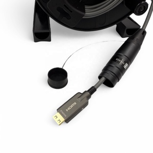Kabel Fiber AOC HDMI 2.1 4K8K 100M Berlapis Baja 48Gbps Jarak Jauh Tanpa Kehilangan Data untuk Ruang Kontrol & Video Wall Panggung Luar Ruangan - Product Image 6