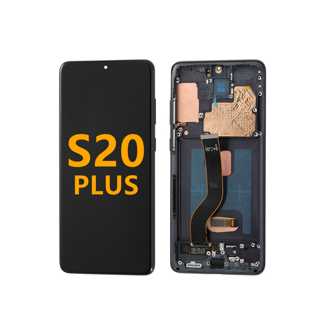 Original Mobile Phone LCD Screen Display With Frame for Samsung Galaxy S20 Plus Complete Complete