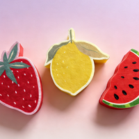 Éponge de cuisine épaissie pour fruits, multi-usages, décontamination, nettoyage, éponge à vaisselle, éponge pastèque