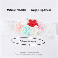 Bandeaux pour bébés filles nouveau-nés, blancs, extensibles, en dentelle, avec nœud papillon, fleur, doux, élastiques, accessoires de cheveux pour enfants, cadeau