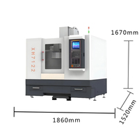 Hoogkoppel XH7122 CNC freesmachine verticale CNC freesmachine hobbyfreesmachine voor metaalbewerking