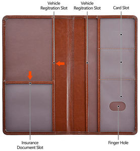 <span class=keywords><strong>Porte</strong></span>-documents de <span class=keywords><strong>voiture</strong></span> et documents, support d'enregistrement de sécurité automobile de haute qualité, <span class=keywords><strong>porte</strong></span>-monnaie en cuir et à usages multiples, OEM, nouvelle collection - Product Image 3