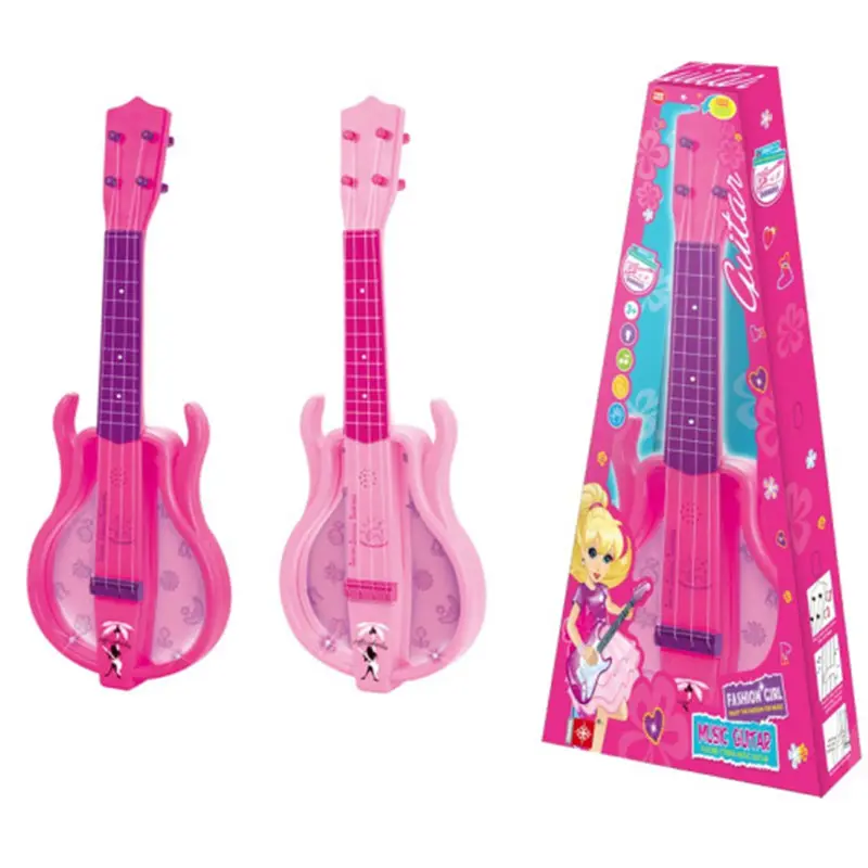 Groothandel Goedkope Prijs Muziekinstrument Kinderen Rocker Gitaar Speelgoed Kids Ukulele Speelgoed Voor Promotionele Meisje Beste Verjaardagscadeau