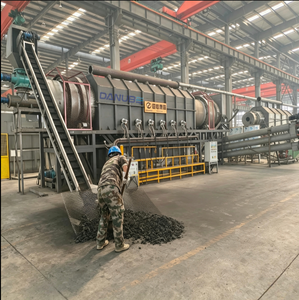 Horno de Carbonización Rotatorio de Gran Capacidad con Alimentación Automática para Procesamiento de Residuos de Biomasa y Producción de Carbón - Product Image 1