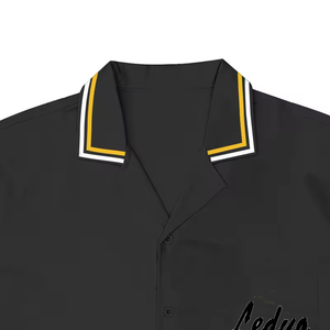 Top Quality Custom Summer Pure Cotton Patchwork With Contrasting Pockets Splicing Color Contrast Short Sleeved <strong>Shirts</strong> for Men - Product Image 3
