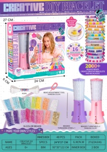 Kit de Fabricación de Pulseras con Más de 2000 Cuentas AiJH, Juego de Joyería de Artesanía con Logotipo Personalizado al por Mayor para Niños, <span class=keywords><strong>Juguete</strong></span> Educativo STEM, Regalo - Product Image 5