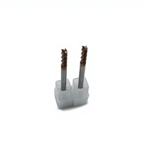 Pisau Frais CNC Karbida Presisi Tinggi 4-Flute End Mill untuk Pemrosesan Material Keras Climb Milling 45 Helix HRC45-62