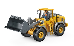 Chargeuse en Alliage, Jouet de <span class=keywords><strong>Voiture</strong></span> Télécommandée, Bulldozer, Véhicule d'Ingénierie, Télécommande en Alliage 2.4G 1:20, 9 Canaux, Électrique, Multifonction, Portée 40M - Product Image 2