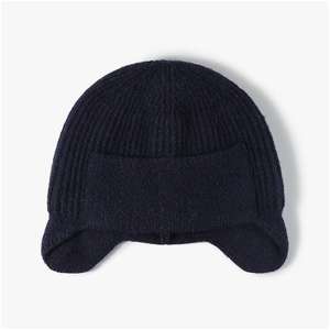 <span class=keywords><strong>Bonnet</strong></span> élégant en mélange de laine avec détails personnalisés, idéal pour les trajets quotidiens, course à pied, sécurité, cyclisme, avec patch, en promotion - Product Image 3