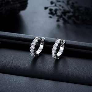 Pendientes de Aro Hipoalergénicos con Cristales de Zirconia para Hombre, Pendientes de Aro Redondos Románticos de Lujo, Joyería Fina para Fiestas - Product Image 3