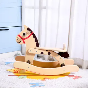 Klassisches Spielzeug Hot Sale Holz Pferd Schaukel stuhl für Kinder Wohnzimmer möbel Schaukel Tiers pielzeug