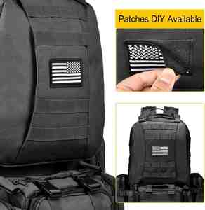Sac à dos tactique unisexe robuste de 60 L grande capacité avec système Molle détachable - Product Image 5