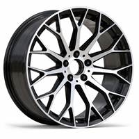 Jantes en alliage monobloc AL 19 20 pouces 5x112 noir brillant usiné à multiples rayons, offre spéciale pour Mercedes Benz