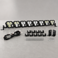 Barre lumineuse LED connectable de 36 pouces 192W, projecteurs trèfle à trois feuilles, montage sur toit, éclairage tout-terrain IP67 pour camion 4x4, VTT, UTV