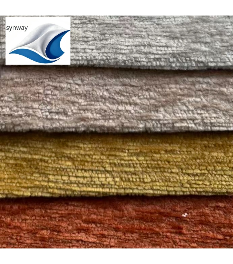 Modern Style Heavy Chenille Fabric for Car Seat Cushions, Dining Chairs, Sofas and Other Furniture Upholstery.