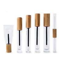 Tubes de gloss à lèvres vides transparents de luxe écologiques de 5 ml, emballage avec logo, tubes de gloss à lèvres, contenants d'emballage, flacon avec applicateur