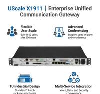 Serveur VoIP SIP IP PBX d'entreprise UScale X1911 pour 300 utilisateurs, conférence 16 participants, trunk hybride analogique-numérique, fabricant