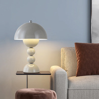 Lampe de table LED moderne à commande tactile et intensité variable, style dôme nordique - Idéale pour chambre, mariage, bureau, usage professionnel - Lumière d'ambiance constante