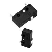 Interrupteur à bouton-poussoir électronique à 3 broches pour fauteuil de massage KW12 en plastique, indice de protection IP67, mini micro limite