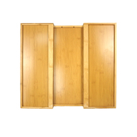 Organisateur de tiroir de cuisine extensible sur pied, personnalisable, pour contenants alimentaires, porte-ustensiles réglable, plateau à couverts pour salle de bain