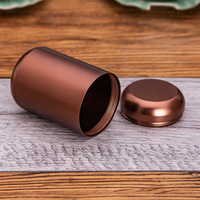 Bouchon à vis hermétique en alliage d'aluminium de qualité alimentaire 100ml Récipient de stockage de thé et poudre de matcha