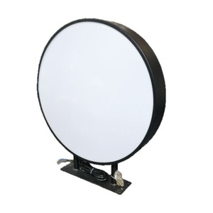 Cartelli di bordo della lama pubblicitaria segno di Lightbox rotondo a Led in acrilico a doppio lato che forma il segno della scatola luminosa