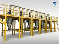 Ligne de production complète de mélangeurs intégrés, équipement personnalisé couvrant tout le processus, de l'alimentation à la décharge, avec silo