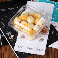 Boîte d'emballage de pâtisserie jetable, boîte transparente en plastique pour dessert