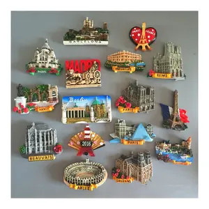 Customize 3D Resin Fridge Magnet France Switzerland Germany Fridge Magnets Tourism Souvenirs