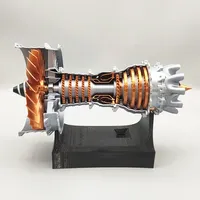Mini moteur de ventilateur Turbo assembler modèle de moteur d'avion bricolage faire expérience scientifique électrique jouet affichage cadeau en Stock