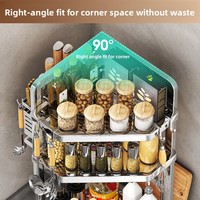 Étagère à épices en métal pour comptoir de cuisine, organisateur de rangement multifonctionnel pour couteaux, baguettes et support de découpe
