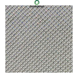 Tissu de maille perlé fait à la main lourd en cristal <span class=keywords><strong>brillant</strong></span> de luxe pour robe de mariée - Product Image 1