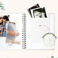 Coffret de livres personnalisés A5 à spirale avec couverture rigide en PP, pour la naissance, le journal quotidien, le souvenir de la grossesse et le carnet de notes du bébé