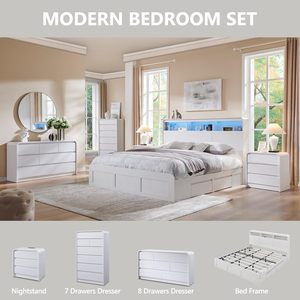 <span class=keywords><strong>Commode</strong></span> convertible <span class=keywords><strong>moderne</strong></span> en chêne à 7 tiroirs, organisateur de rangement vertical de style mid-century pour <span class=keywords><strong>chambre</strong></span> et salon, blanc - Product Image 6