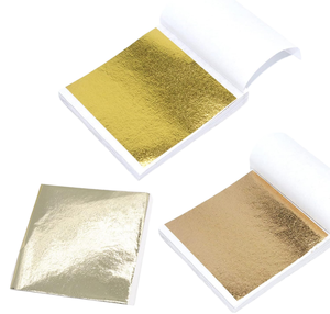 Vente chaude 9cm Taiwan Feuille D'or Papier Immitation Rose Argent Feuilles De Métal pour Meubles Art Artisanat Décoration - Product Image 1