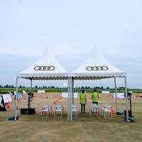 Tente de réception pliable imperméable pour l'extérieur, personnalisable, disponible en tailles 5x5, 6x6, 10x10 - En vente